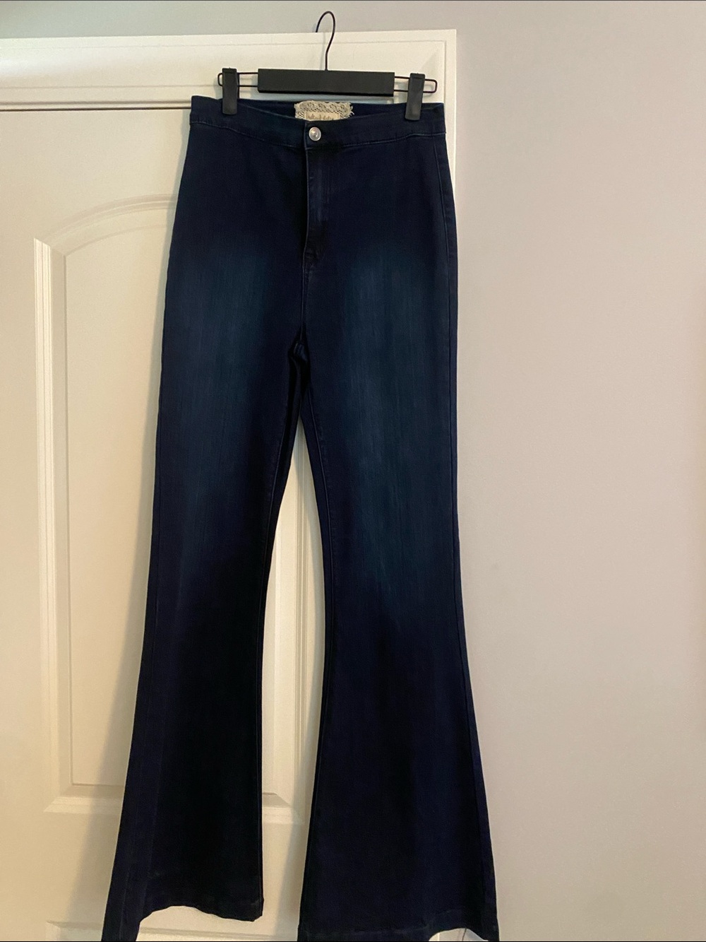 Altar'd State Dark Blue High-Rise Flare Jeans